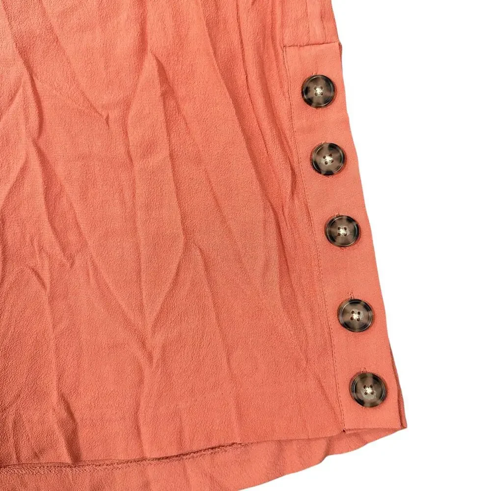 Madewell Women's Side-Button Easy Dress Sweet Dahlia Size S
